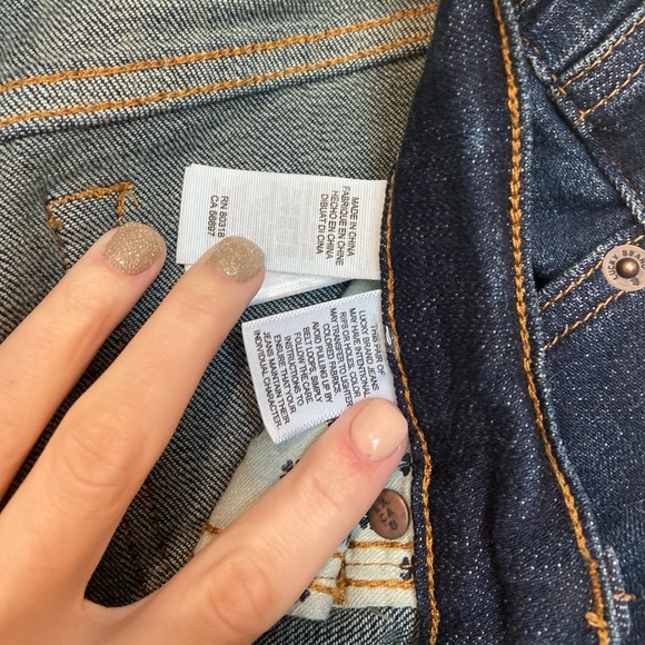 Lucky Brand Sweet Straight Jeans- Size 6/28 Dark Blue - Picture 5 of 8